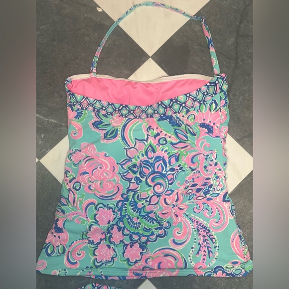 Lilly Pulitzer Tankini Two-piece Floral Swimsuit Sz 6 - Picture 6 of 7